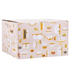 УЦІНКА Підставка для торта "Вершина смаку", 29,5 см (Бульбашки,сміття у склі,подряпини та дефект дерева) (00BR-9184-013)