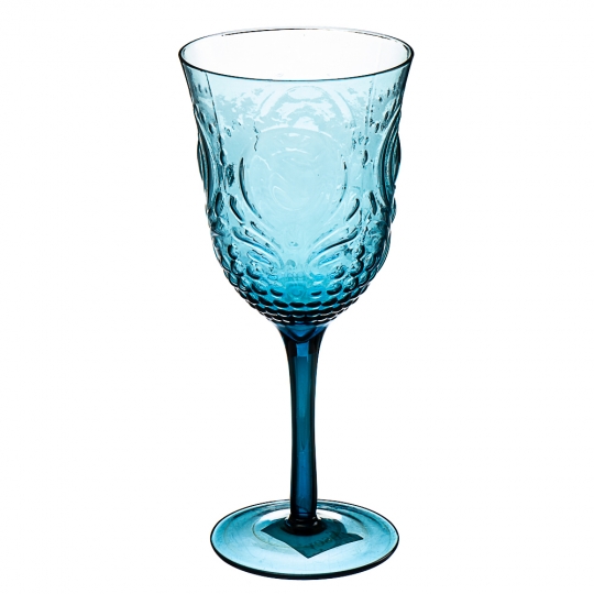 Бокал с узором голубой (00BR-001HH/blue)