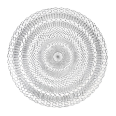 Серветки сервірувальні "Олеандр", срібло (8907-024)