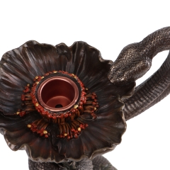 Підсвічник "Змія на маку" (24 см) (75823A4)