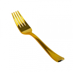 Набір одноразових виделок, 10 шт, золотий, 19 см (9092-029)