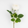 Искусственная роза с эффектом живого прикосновения, белая, 73 см (2025-004)