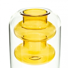 Скляна ваза "Сонячне тепло", 12 см. (8605-022)