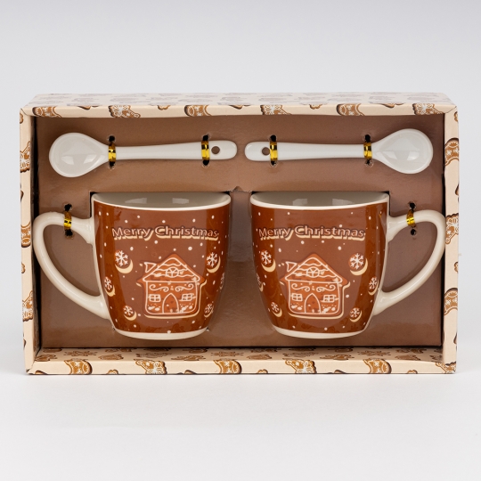 Набір з 2 кружок з ложечками 