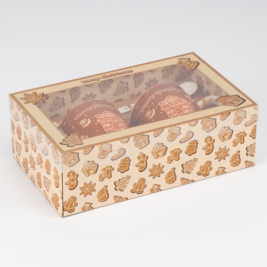 Набір з 2 кружок з ложечками 