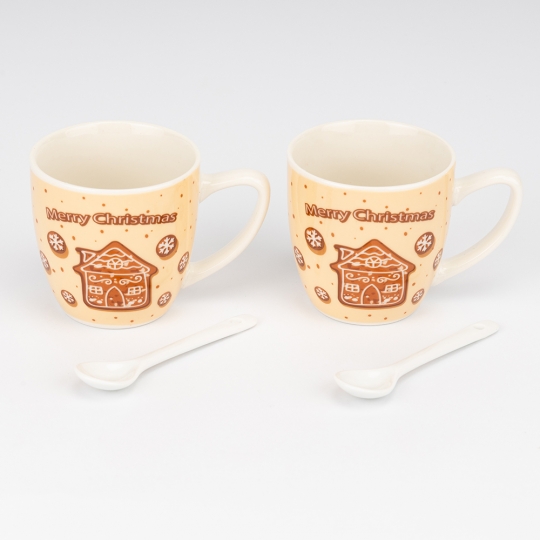 Набір з 2 кружок з ложечками 