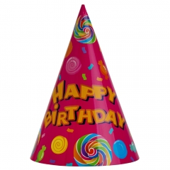 Набір ковпаків "Ласощі", 6 шт, рожевий, 24 см (9093-009)