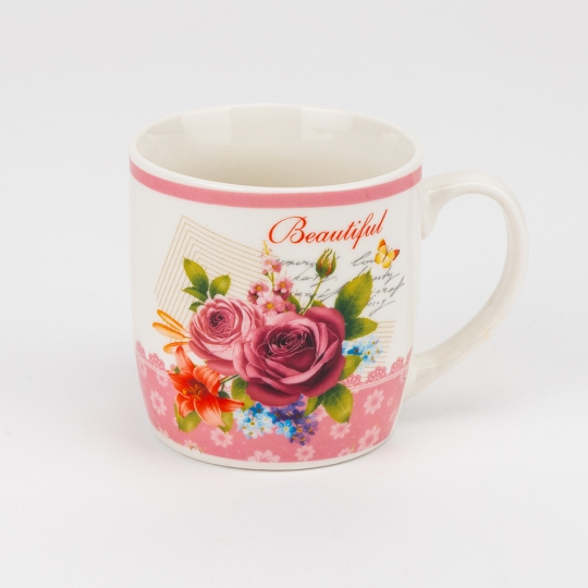 Кружка с блюдцем и ложечкой 