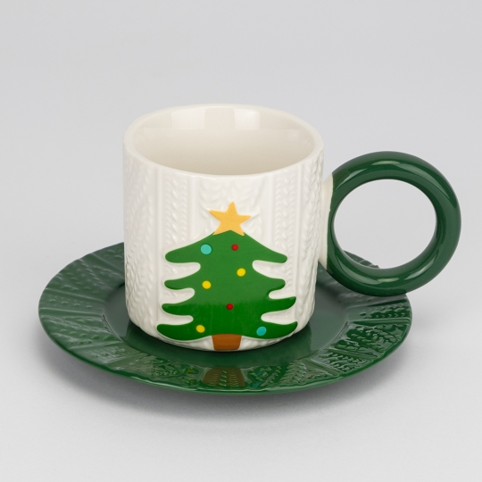 Кружка з блюдцем 