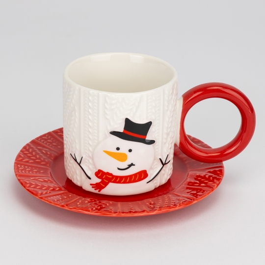 Кружка з блюдцем 