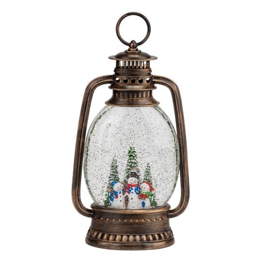 Новорічний ліхтар з підсвіткою та музикою 