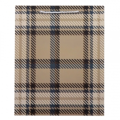 Подарунковий пакет "Шотландка", 26*32 см * Рандомний вибір дизайну (9100-001)