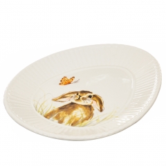 УЦІНКА Тарілка Казковий кролик і метелик (дефект заливки або фарбування цятки) (4002-011)