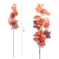 Штучна гілка "Палаючий листопад", 103 см (2018-004)