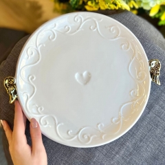 УЦІНКА Тарілка "Крила янгола", 29,6 см (Ледь помітна тріщина глазурі,чорні краплинки) (00BR-4000-039)