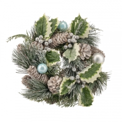 Вінок «Сосновий з шишками і гостролистом» (011NF)